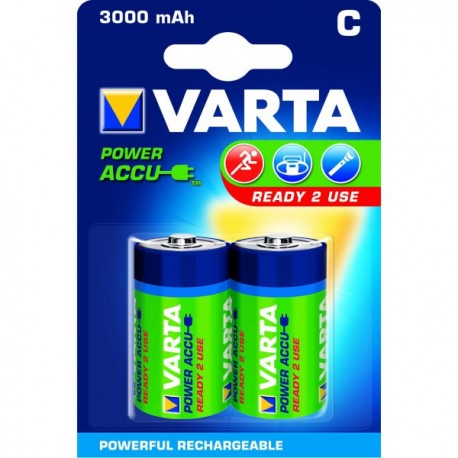 Piles rondes rechargeables HR14 C Varta