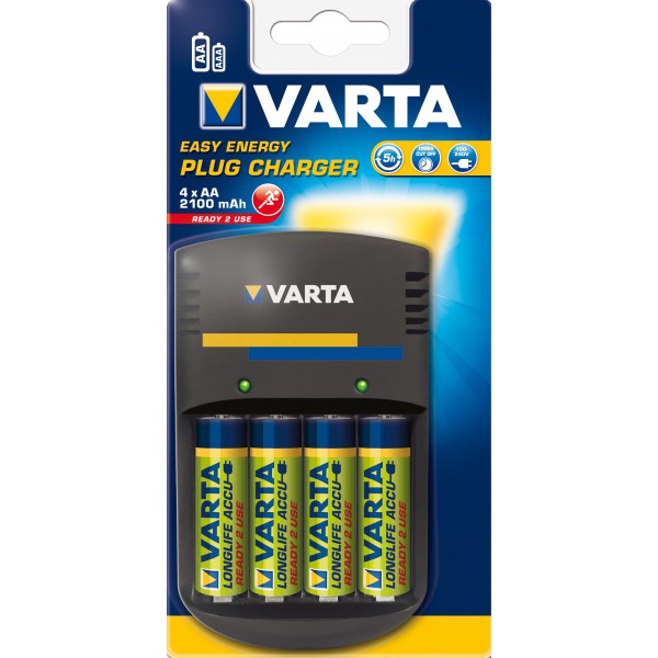 4 piles rechargeable HR6 / HR06 AA 2100 mAh - VARTA