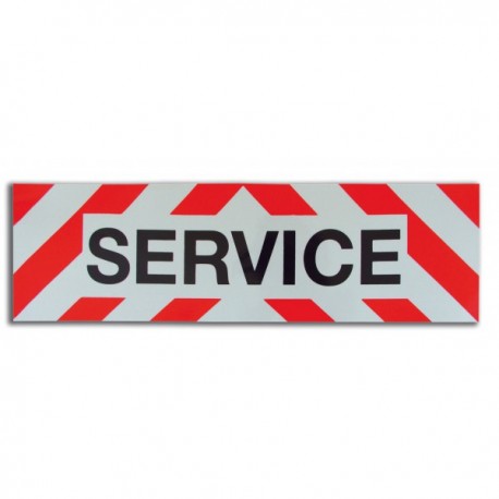 Plaque autocollante "Service"