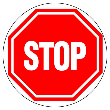 Plaque "Stop"