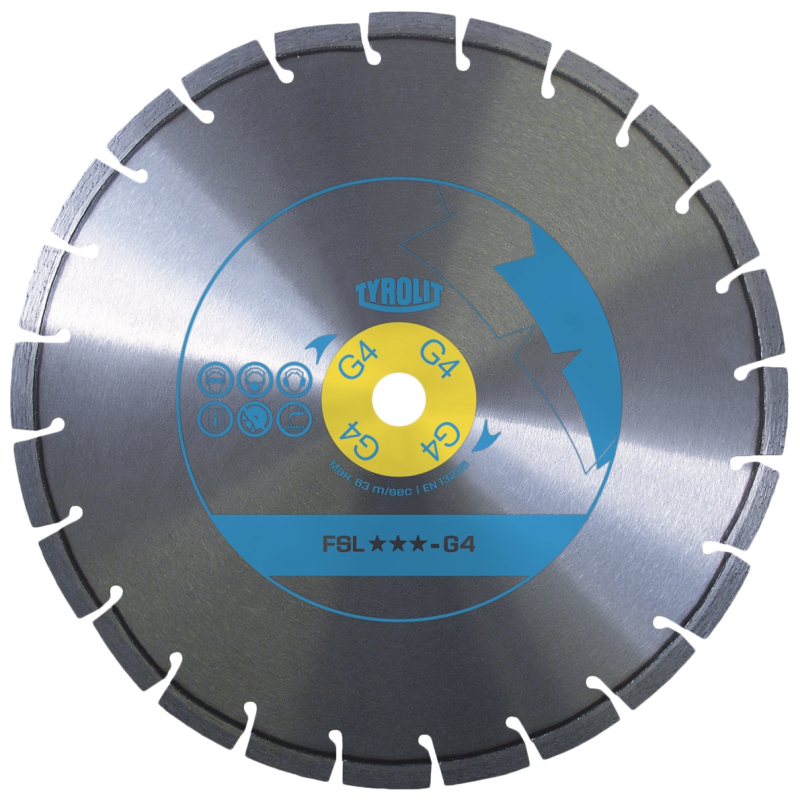 Disque Béton frais Tyrolit, alésage 25.4mm, diamètre 350mm Disque Béton frais Tyrolit, alésage 25.4mm, diamètre 350mm