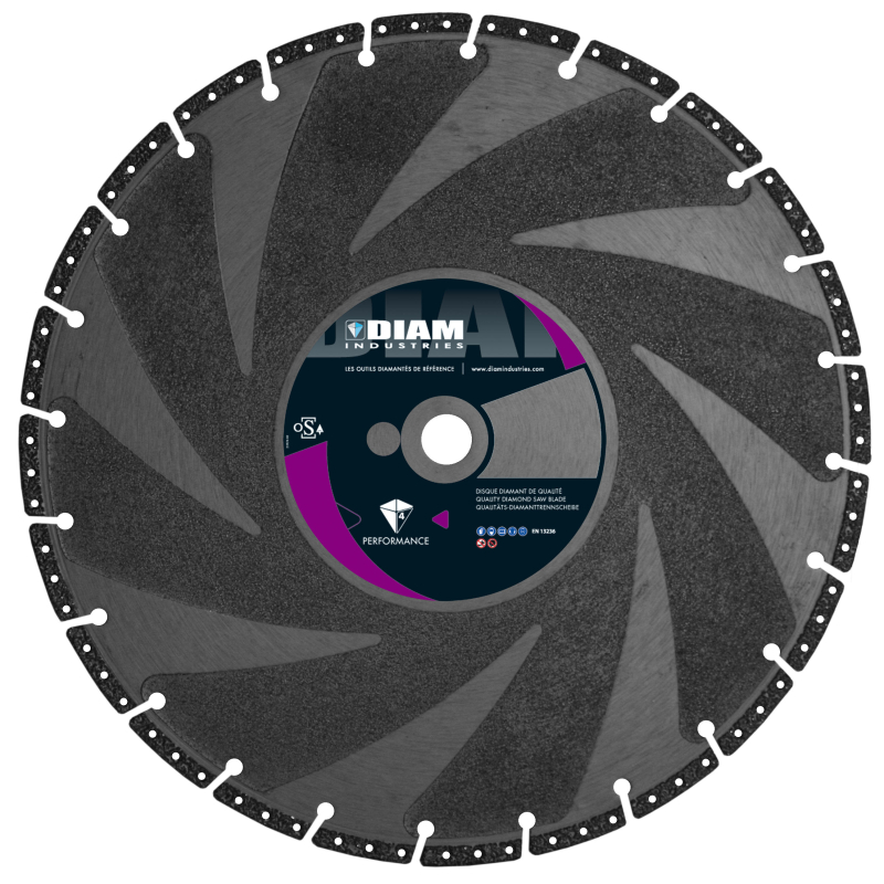 Disque PVC fibre de carbone Diam Industries, alésage 22.2mm Disque PVC fibre de carbone Diam Industries, alésage 22.2mm