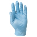 Lot de 100 gants nitrile bleu jetables