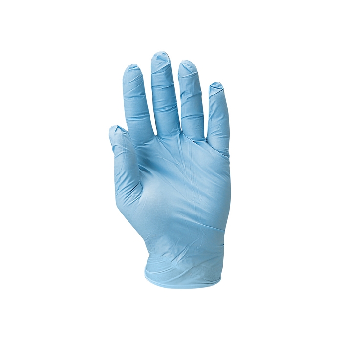 Lot de 100 gants nitrile bleu jetables