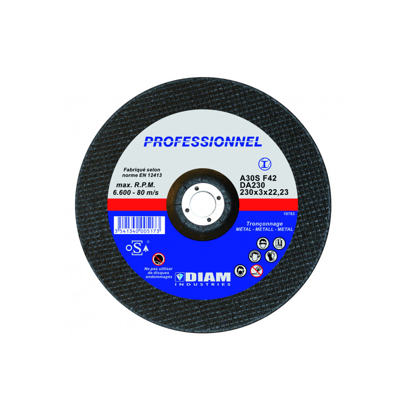 Disque à tronçonner Acier Diam Industries Disque à tronçonner Acier Diam Industries