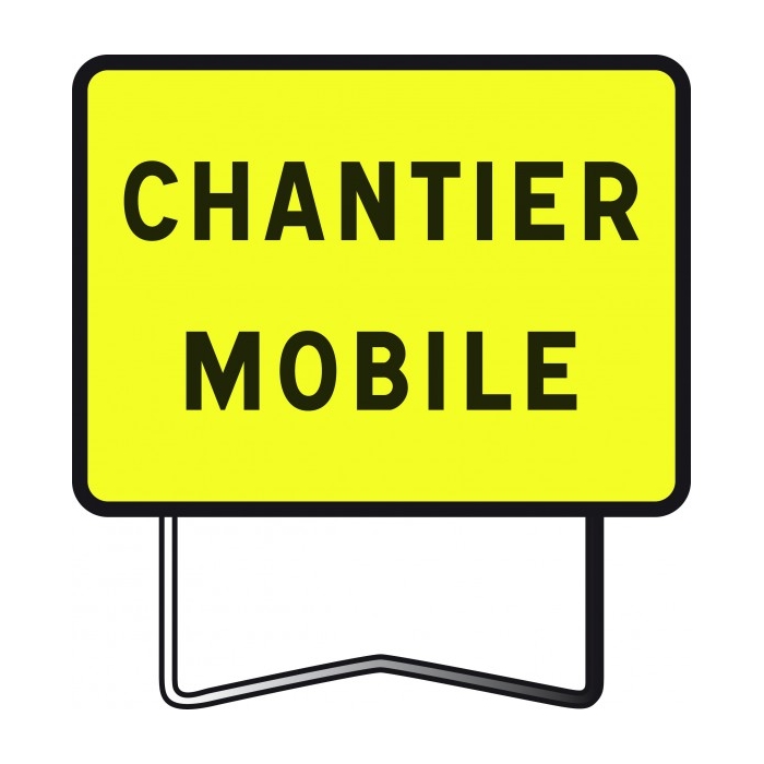 Panneau KC1 "Chantier mobile" classe CT2