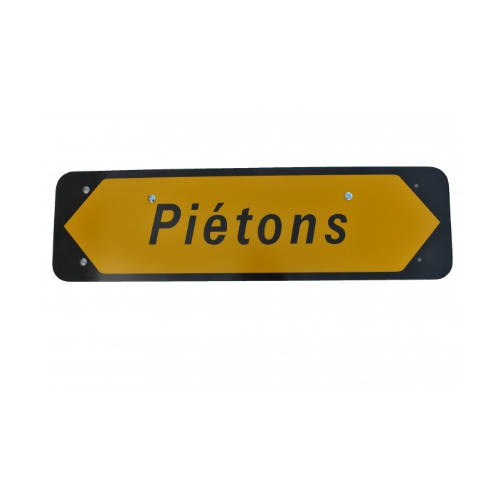 Panneau KD22a "Piétons" sans pied classe CT2