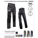 Pantalon RTP300 bicolore avec poches genouillères