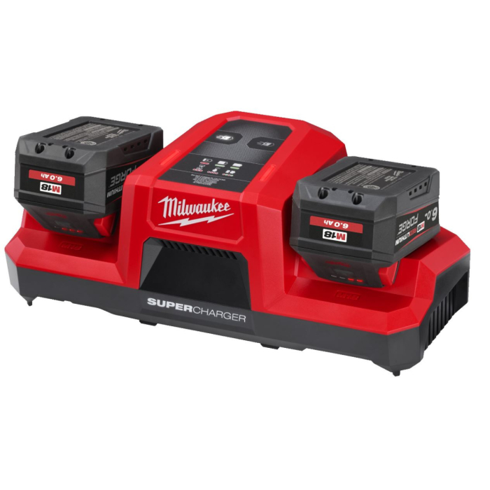 Super chargeur double 18V Milwaukee pour batterie FORGE