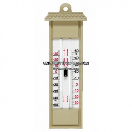 Thermomètre mini/maxi plastique