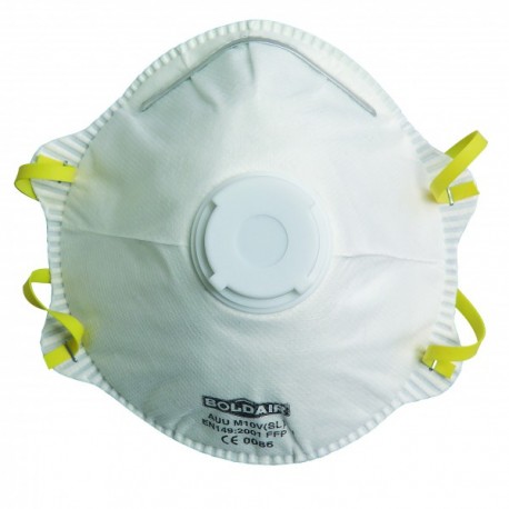 Masque respiratoire FFP1 à valve, boîte de 10 pièces