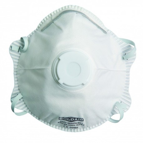 Masque respiratoire FFP2 à valve, boîte de 10 pièces